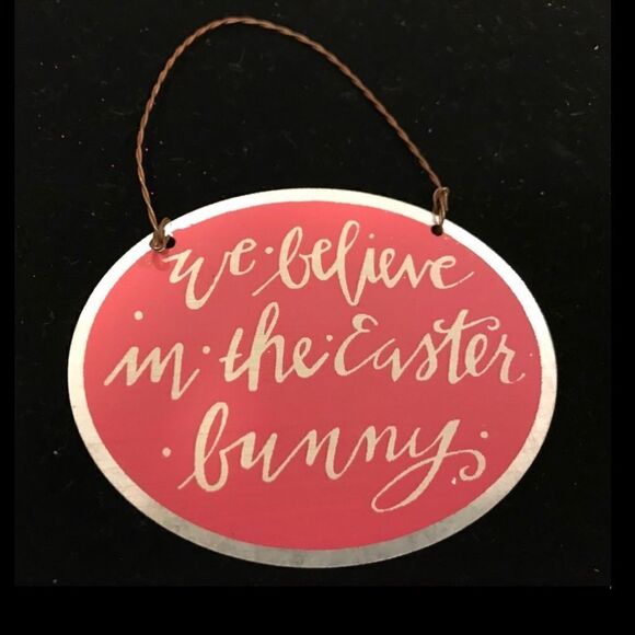 3. Easter Ornament Decorations Set Primitives by Kathy NWT Motivational Sign - Picture 2 of 3